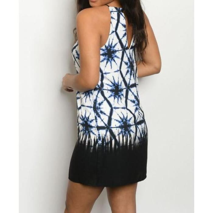 Blue Starburst Cover-up/Dress - Dress