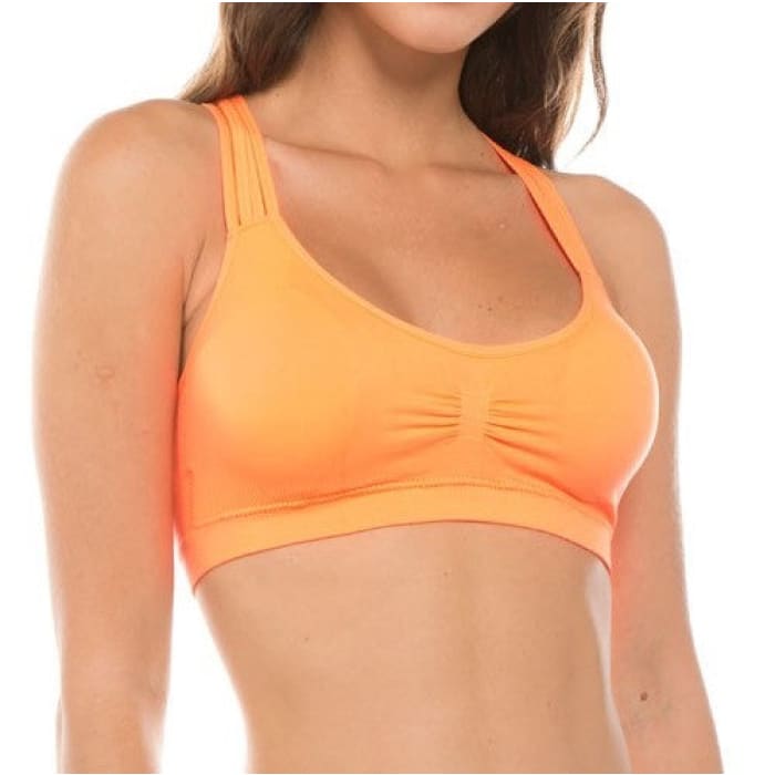 Bright Orange Sport/Sleep Bra - O/S / Orange - Bralette