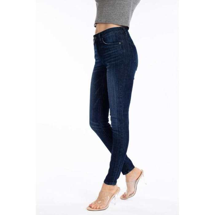 Dark Rinse Skinny Jeans - Jeans