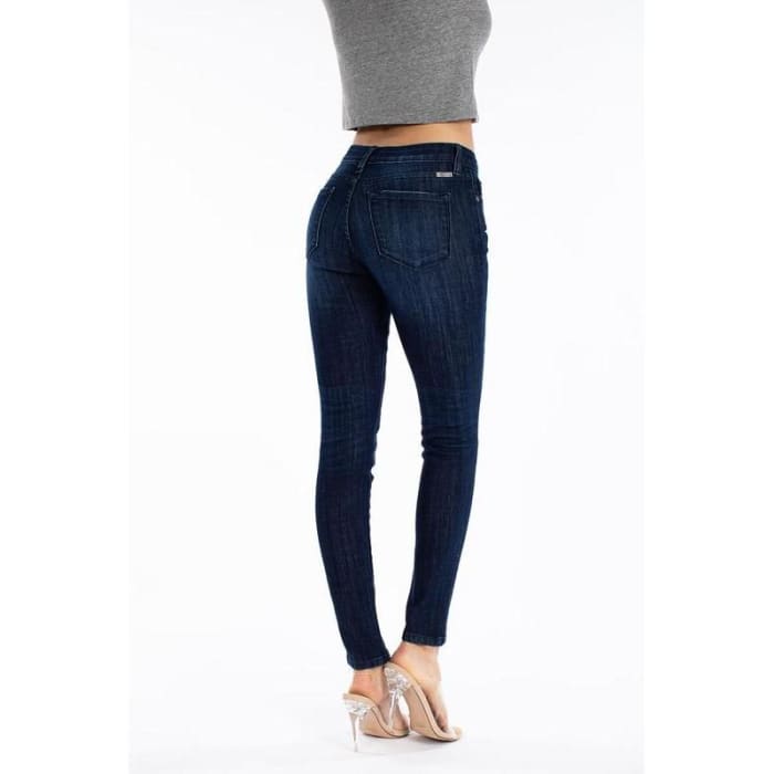 Dark Rinse Skinny Jeans - Jeans