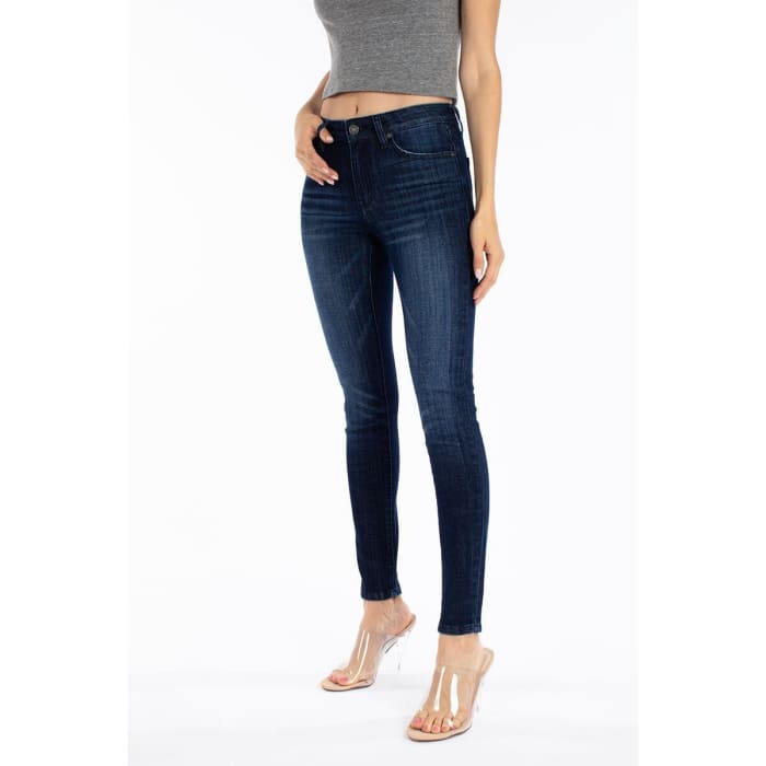 Dark Rinse Skinny Jeans - Jeans