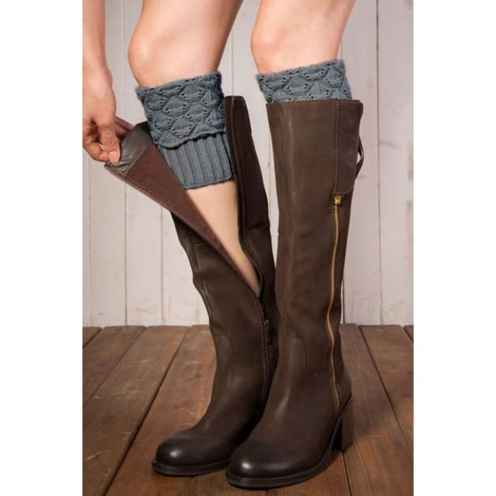 Gray Boot Cuffs - One Size / Gray - Boot Cuffs
