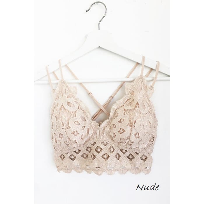 Nude Lace Bralette - Bralette