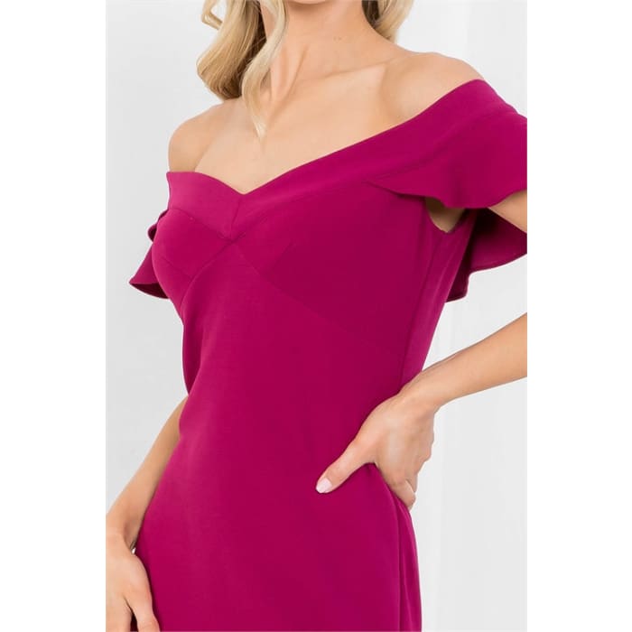 Passion Flutter Sleeve Dress - Dresses