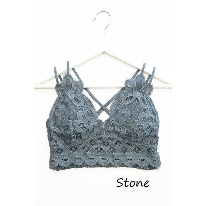 Stone Lace Bralette - Bralette