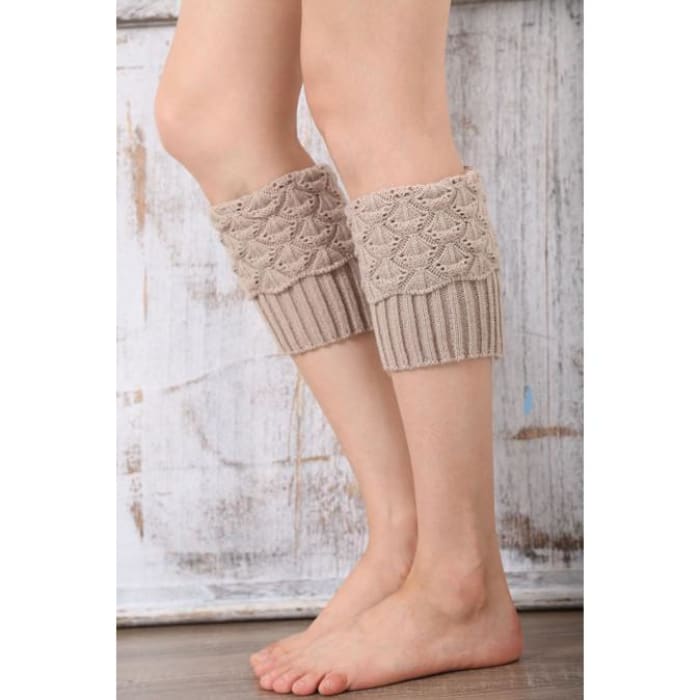 Beige Boot Cuffs - One Size / Beige - Boot Cuffs