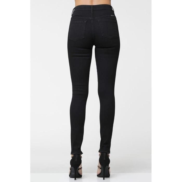 Black High Waisted Jeans - Jeans