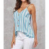 Cabana Stripe Cami- Blue - camisole
