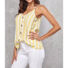 Cabana Stripe Cami- Yellow - camisole