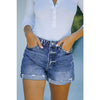Classic Cuffed Denim Shorts - Shorts