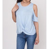 Cold Shoulder Knot Front Tank - Top