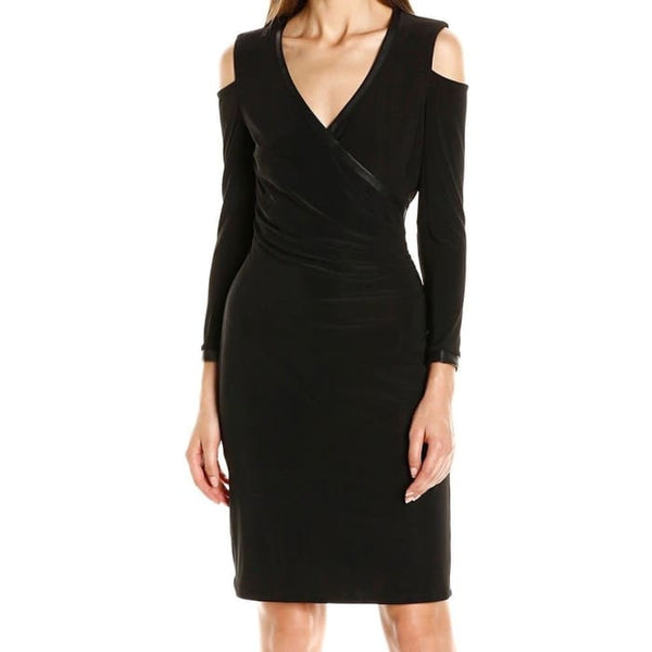 Cold Shoulder Little Black Dress - Designer Dress