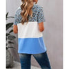 Color Block Leopard Tee - Top