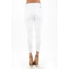 Distressed White Ankle Skinny - Jeans