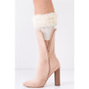Faux Fur Boot Cuffs - One Size / Ivory - Boot Cuffs