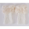 Faux Fur Boot Cuffs - One Size / Ivory - Boot Cuffs