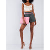 Flutter Shorts with Embroidered Waist - Shorts
