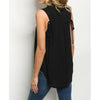 Hi-Lo Top with Shirred Back - Shirt