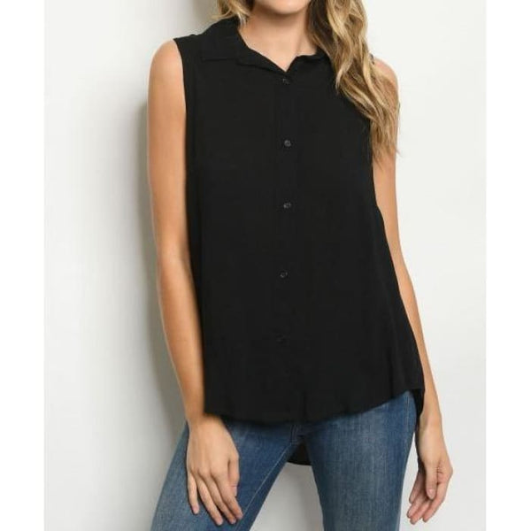 Hi-Lo Top with Shirred Back - Shirt