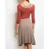 Layer Look 2-tone Dress - Dress