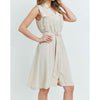 Linen Blend Safari Shirtdress - Dress