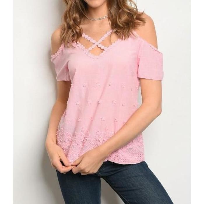 Pink Cotton Top - Top