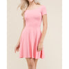Pink Cross Back Dress - Dress