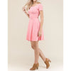 Pink Cross Back Dress - Dress