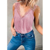 Swiss Dot & Lace Camisole - camisole
