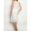White Lace Summer Midi - Dress